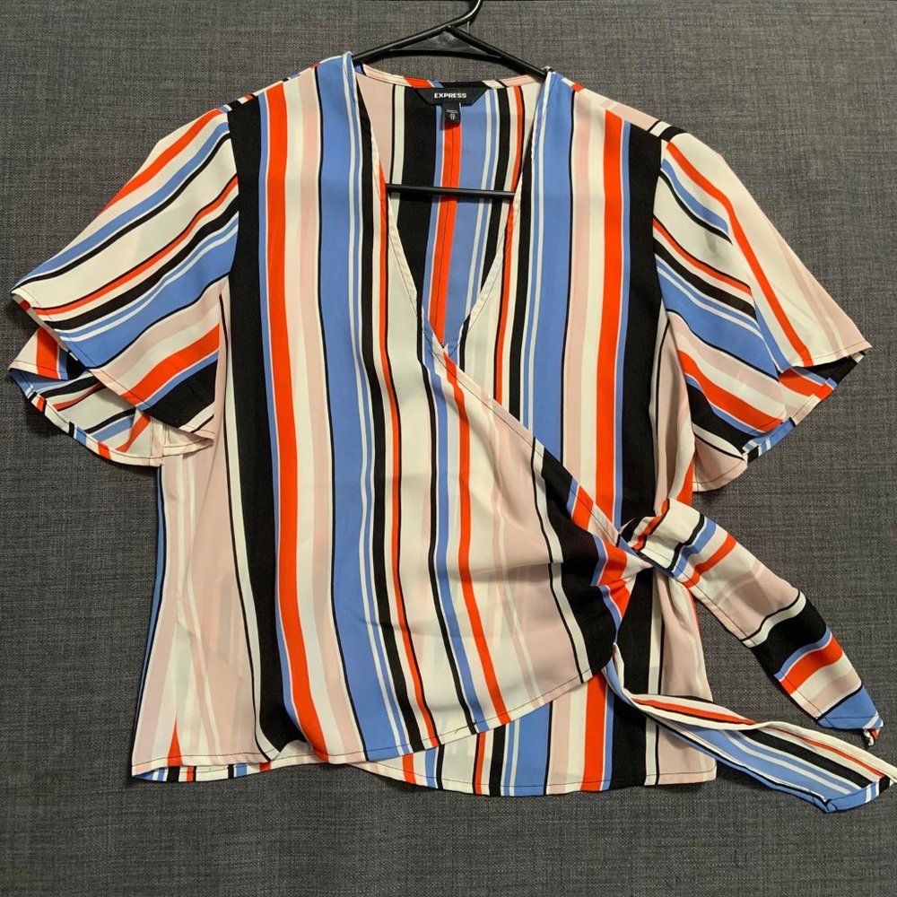 Express Colorful Stripes Top